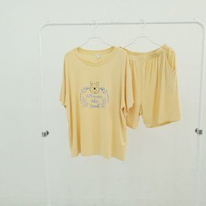 Original Disney Pajama set - Pooh(Yellow),Donald (Black),Snoopy(Blue)/M~XL Size